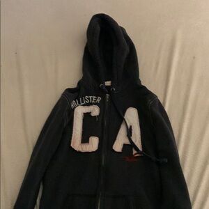 Hollister Navy Blue Hoodie Jacket